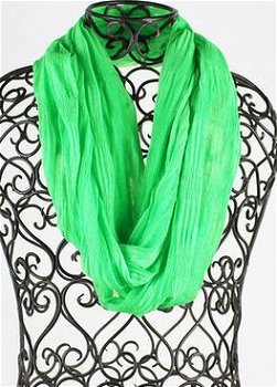 Col sjaal groen fluor. Dames sjaals online kopen. LAATSTE - 1