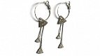 Oorbellen creolen met lange strass hangers online dames sieraden kopen - 1 - Thumbnail