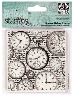 SALE NIEUW GROTE Cling stempel Time Pieces van Urban Stamps - 1