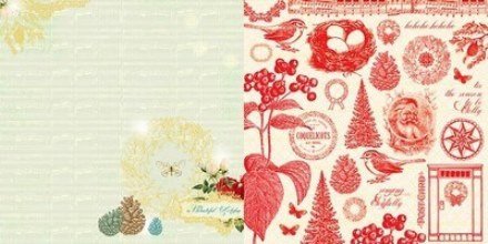 SALE NIEUW SET van 5 vel dubbelzijdig scrapbook papier KERST van Websters Pages - 3