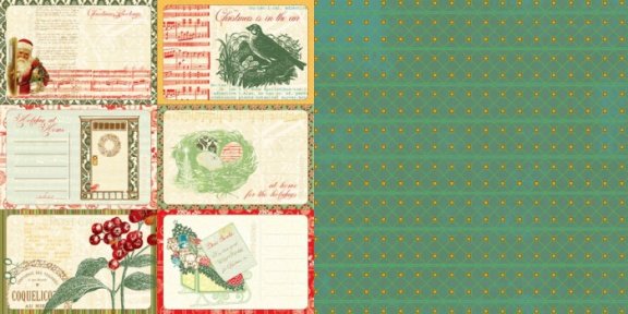 SALE NIEUW SET van 5 vel dubbelzijdig scrapbook papier KERST van Websters Pages - 7