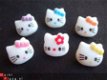 Witte Hello Kitty met vleugeltjes, strijkapplicatie ~ 8 cm - 2 - Thumbnail