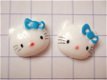 Hello Kitty gaat steppen, strijkapplicatie ~ 8 cm - 3 - Thumbnail