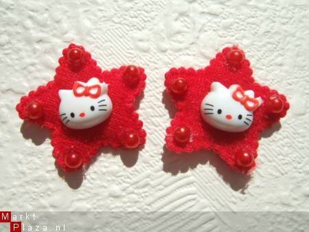 Hello Kitty gaat in bad, strijkapplicatie ~ 7,5 cm - 4