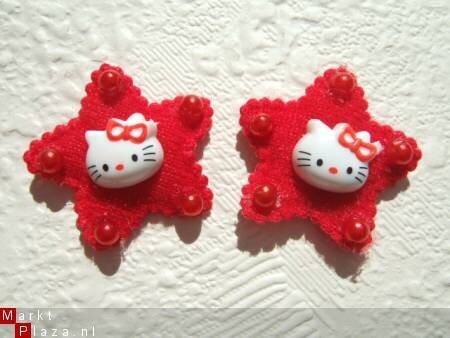 Hello Kitty gaat zwemmen, strijkapplicatie ~ 7,5 cm - 4