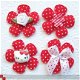 Bloemen Hello Kitty, strijkapplicatie ~ 7 cm - 3 - Thumbnail