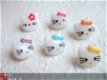 Kleine satijnen Hello Kitty strijkapplicatie ~ 4,5 cm ~ Oranje - 5 - Thumbnail