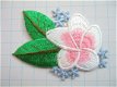 Prachtige bloem, strijkapplicatie ~ 7,5 cm - 0 - Thumbnail