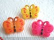 Klein geel vlindertje, strijkapplicatie ~ 3 cm - 4 - Thumbnail