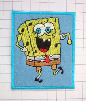 Spongebob strijkapplicatie ~ 8,5 cm - 0