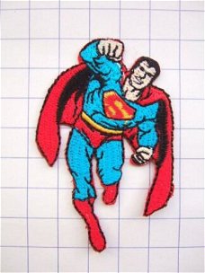 Stoere Superman strijkapplicatie ~ 7 cm