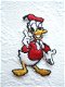 Donald Duck strijkapplicatie ~ 5 cm ~ Rood - 0 - Thumbnail