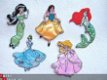 Prinses strijkapplicatie ~ Roze A ~ 8 cm - 2 - Thumbnail