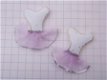 Schattige lila ballet jurkje, strijkapplicatie ~ 5,5 cm - 3 - Thumbnail