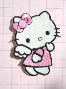 My Melody ~ Hello Kitty konijnen knoopje ~ 19 mm ~ Roze - 4