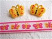 Lief vlinder knoopje ~ 18 mm ~ Lila / roze - 3 - Thumbnail
