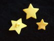 Geel sterren knoopje ~ M / 18 mm - 2 - Thumbnail