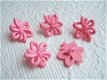 Lieve roze strik bloemen knoopje ~ 16 mm - 0 - Thumbnail
