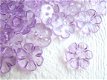 Doorzichtig bloemen knoopje ~ 15 mm ~ Lila paars - 0 - Thumbnail
