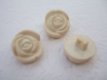 Lieve rozen knoop ~ 15 mm ~ Crème - 2 - Thumbnail