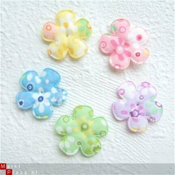 Bloemen knoopje ~ 14 mm ~ Blauw - 7