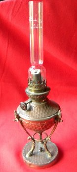 Antieke Hollandse petroleumlamp ca 1860. - 1
