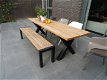 Robuuste Houten Tuintafel - Buitentafel - 2 - Thumbnail