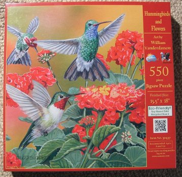 SunsOut - Hummingbirds and Flowers - 550 Stukjes Nieuw - 2