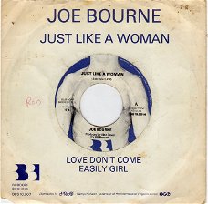 Joe Bourne ‎: Just Like A Woman (1976)