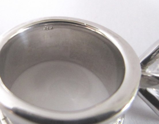 NIEUW Zilveren BANDRING met 1 zirkonia INCLUSIEF VERZENDEN! - Afbeelding 5