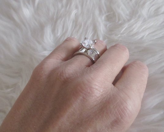 NIEUW Zilveren BANDRING met 1 zirkonia INCLUSIEF VERZENDEN! - Afbeelding 7