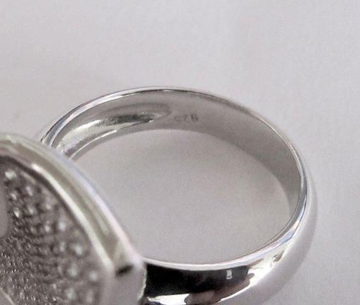 NIEUW Zilveren RING hoekje, zirkonia's INCLUSIEF VERZENDEN! - Afbeelding 6