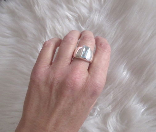 NIEUW Brede zilveren RING li-blauw zirkonia INCLUSIEF VERZENDEN. - Afbeelding 6