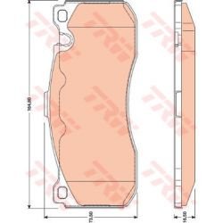 Remblokken Set Vooras TRW BMW 1 E81 E82 E87 E88 3 E90 E91 E92 E93 - 1