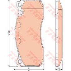 Remblokken Set Vooras TRW BMW 1 E81 E82 E87 E88 3 E90 E91 E92 E93