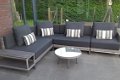 Loungeset lounche set terras tuin grijs wicker nieuw. - 1 - Thumbnail