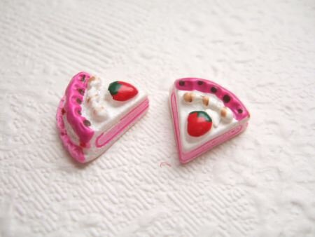 LAATSTE!!! Feestelijke roze taartjes flatback ~ 16 mm - nr. 1