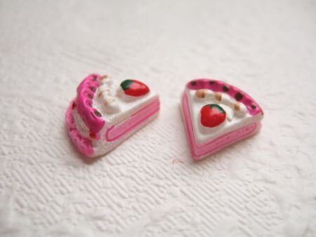 LAATSTE!!! Feestelijke roze taartjes flatback ~ 16 mm - Afbeelding 3