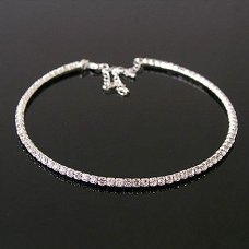 NIEUW set choker met kristal 1 rij