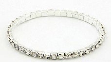 NIEUW strass armband 1rij stretch