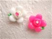 Leuke roosjes flatback ~ 17 mm ~ Fuchsia roze - 2 - Thumbnail