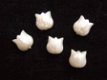 Mini parelmoer tulpen flatback ~ 7 mm ~ Ivoor - 0 - Thumbnail