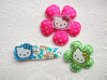 Vlakke heldere Hello Kitty flatback ~ 23 mm ~ Groen - 3 - Thumbnail