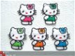 LAATSTE!!! Vlakke heldere Hello Kitty flatback ~ 23 mm ~ Blauw - 4 - Thumbnail