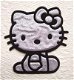 Hello Kitty flatback met jurk ~ 30 mm ~ Zwart - 5 - Thumbnail
