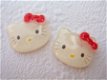 Hello Kitty flatback met strik ~ 24 mm ~ Rood - 0 - Thumbnail