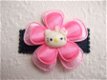 Hello Kitty flatback met roze strik ~ 15 mm - 2 - Thumbnail