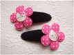 Hello Kitty flatback met roze strik ~ 15 mm - 3 - Thumbnail