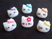 Mini Hello Kitty flatback met roze strik ~ 11 mm - 4 - Thumbnail