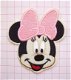 Zwarte Minnie Mouse flatback met polkadots strikje ~ 3 cm ~ Fuchsia roze - 4 - Thumbnail